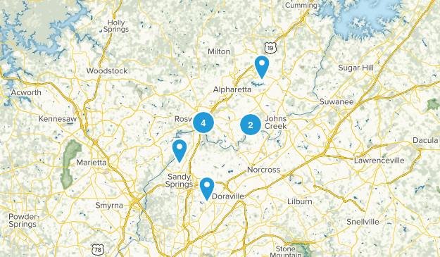 After Work Hikes Map