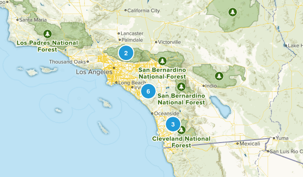 SoCal Hikes Map