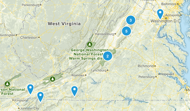 trails close Map