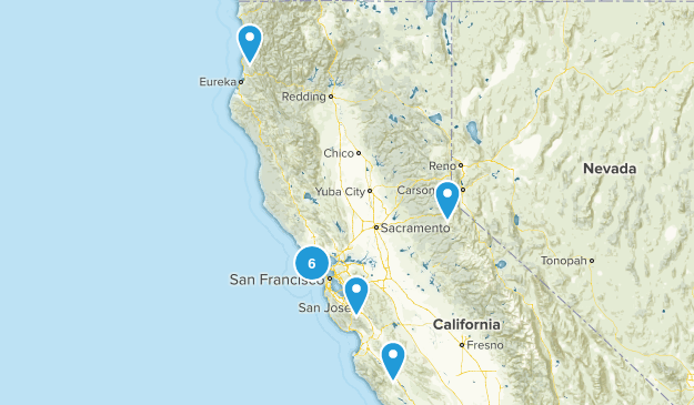 Historic Hikes of SF Map