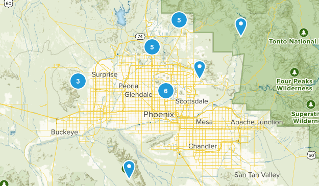 Phoenix Trails To Do Map