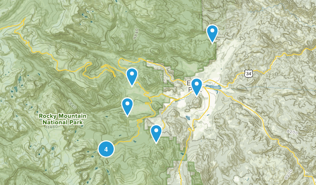 Estes Park, CO Map