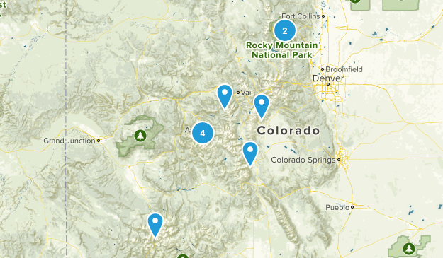 5280 Best Fall Hikes Map