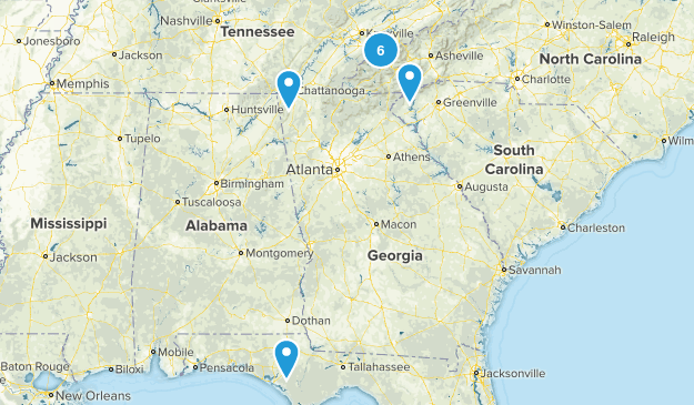 10+ Mile Year Round Loop Trails Map
