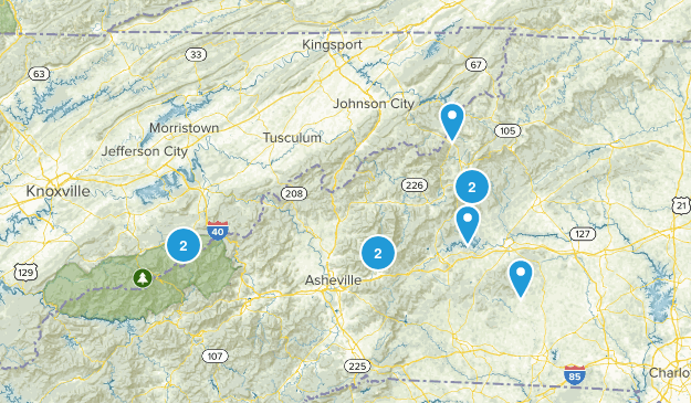 E Tennessee Map