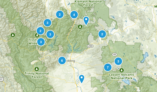 near Redding Map
