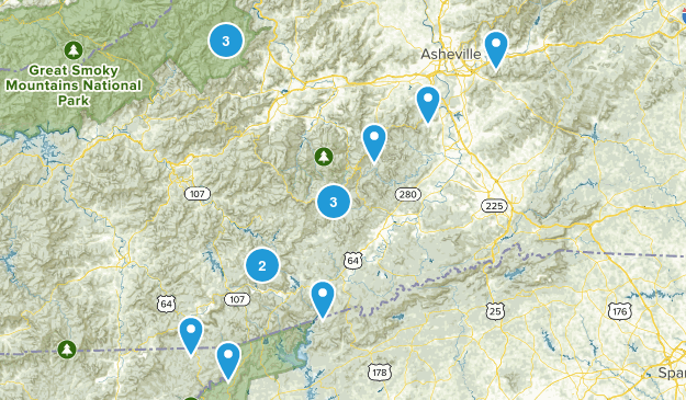 Longer Hikes Map