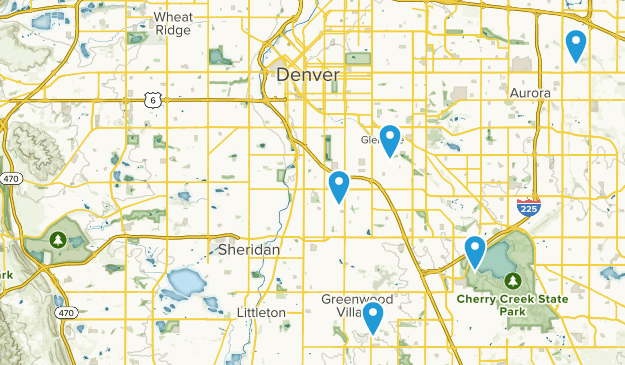Low Elevation Hikes Map