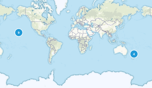 places to hike Map