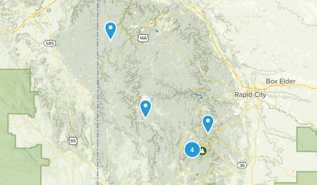 Black Hills to do Trails.... Map
