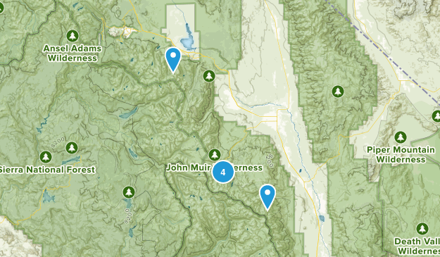 Sierras - Bishop Map