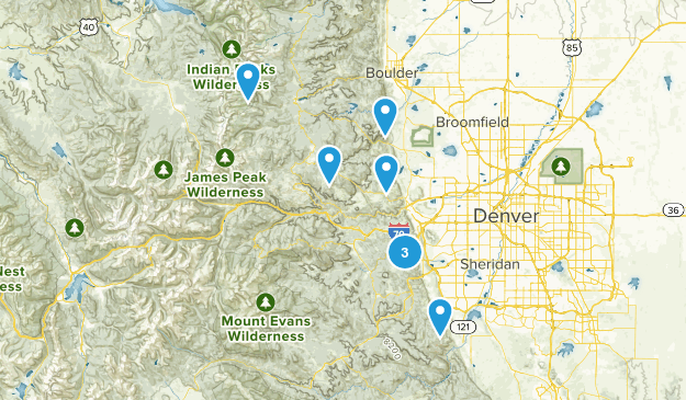 Mid-point between Denver Map