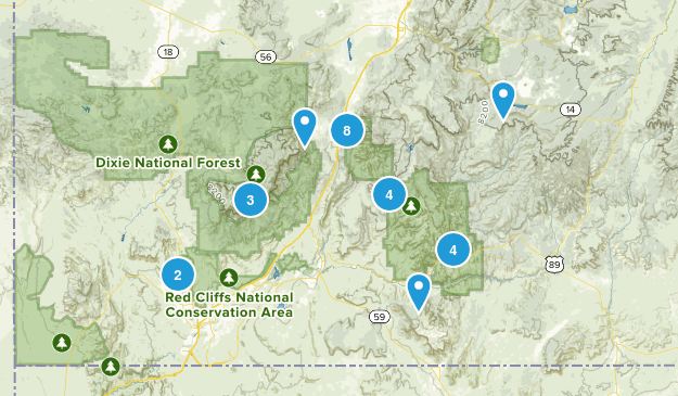 Hikes by Jill Map