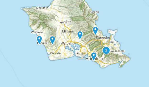List of hikes to do Map
