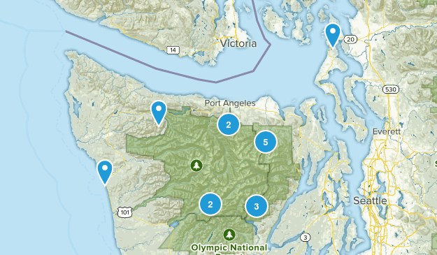 Olympic peninsula Map