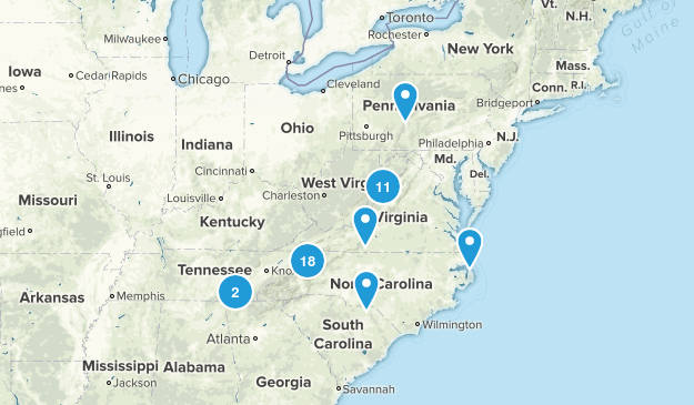 Backpacking Map