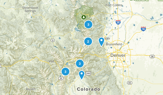 SnowShoeing Travel Time 1hr to 2hr - Moderate Map