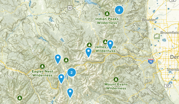 SnowShoeing Travel Time 1hr to 2hr - Easy Map