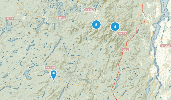 ADK Planned Hikes Map