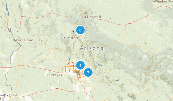AZ hikes Map