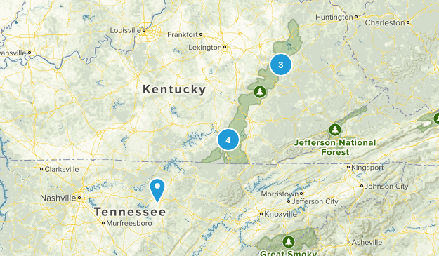 2017 hikes Map