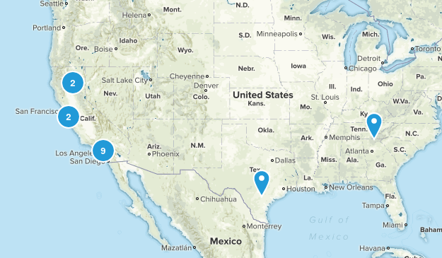 waterfall hikes Map