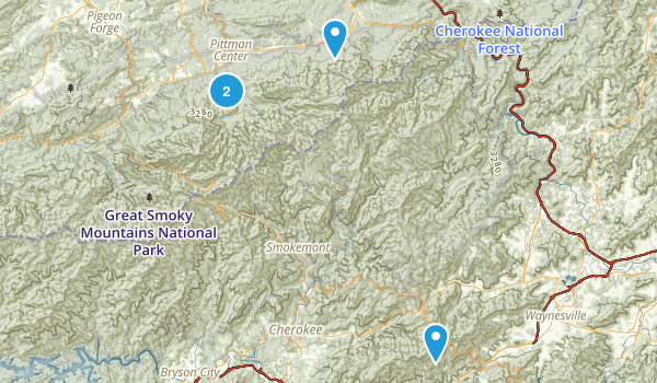 Smoky Moutain Map