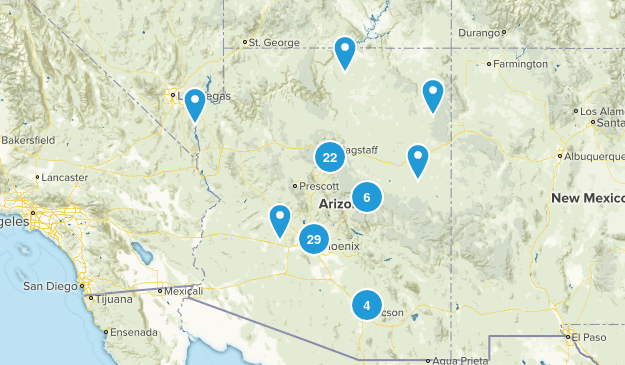 planned hikes Map