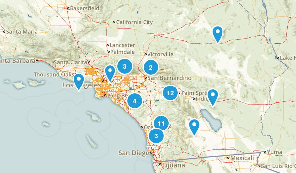 SoCal Hikes Map