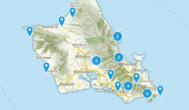 Hawaii Bucket List Map