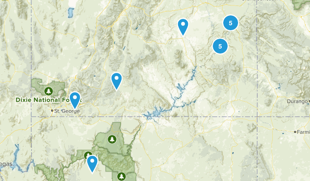 Southern Utah Trip Map