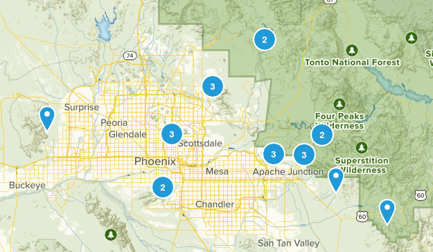 Scottsdale/PHX/Mesa Map