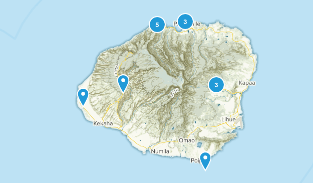 Kauai, HI Map