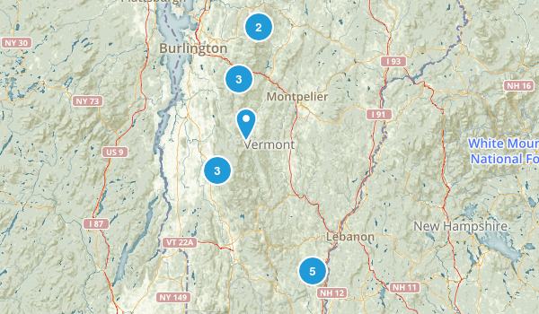 to hike Map