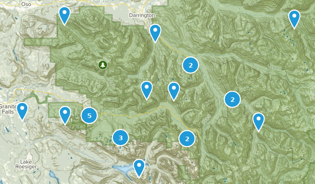 MOUNTAIN LOOP HWY Map