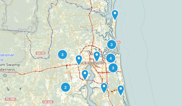 Jacksonville Trails Map