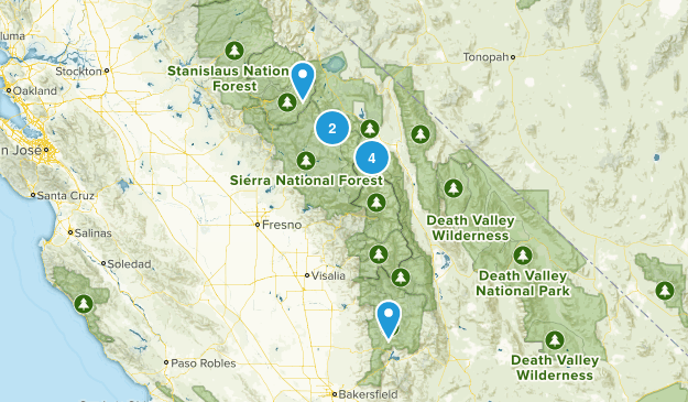 Easter Sierras Map