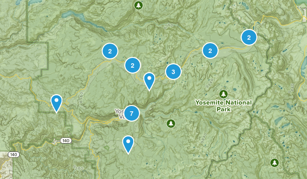 Yosemite 2017 - Our First Time! Map