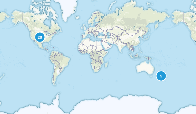 52 Hike Challenge 2017 Map