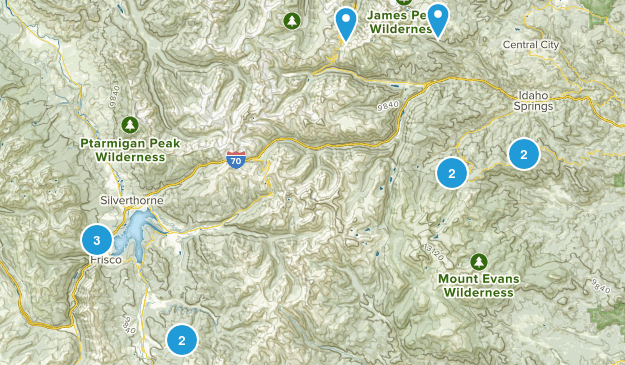 Short Snowshoe Hike (<4 miles) Map