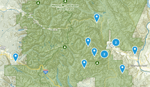 Want to- Around Wenatchee Map