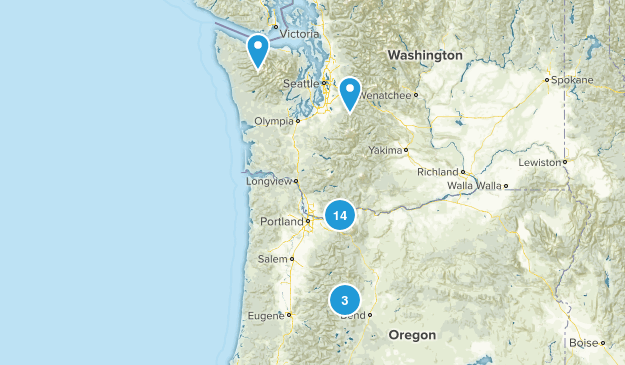 day hikes Map