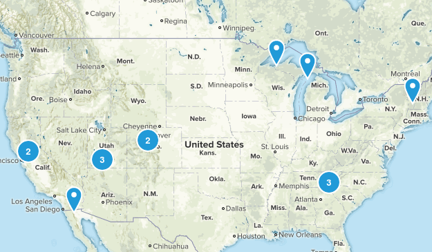 Mens Journal Top 50 Map