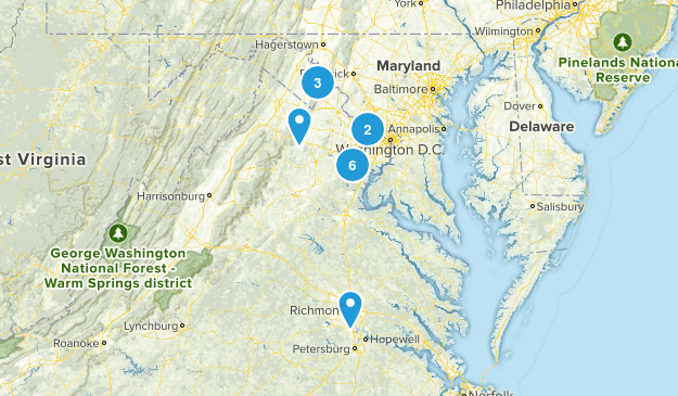 Completed hikes Map