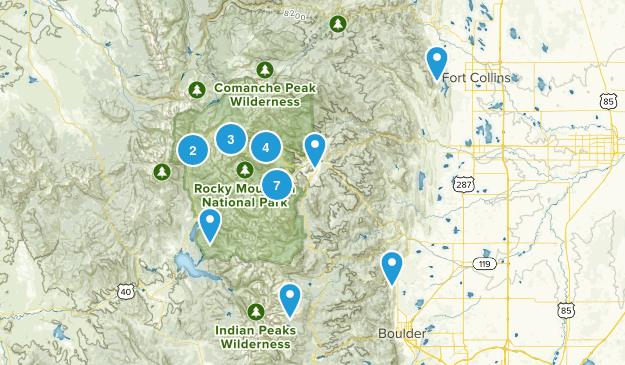 Rocky Mountain National Park Map