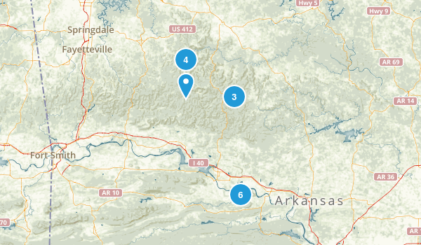 arkansa bucket list Map