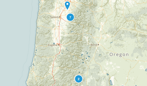 Oregon Trails Map