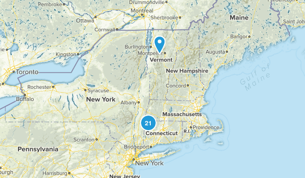 Completed Hikes Map