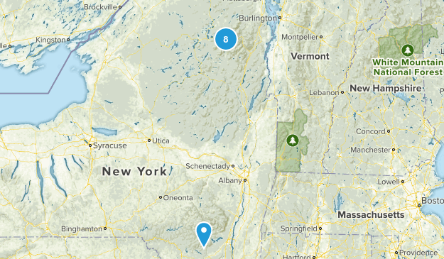 Aspiring Adirondack 46'er Hikes Map