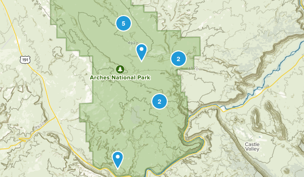 Arches NP Map